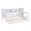 Lit de jour simple en bois avec tablettes de rangement