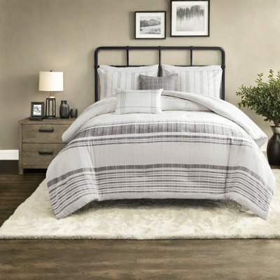 Premium Cotton Bedding Sets King Cal King, Farmhouse Jacquard For Home