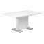 Table de salle à manger, rectangulaire, cuisine, salle à manger, métal chromé