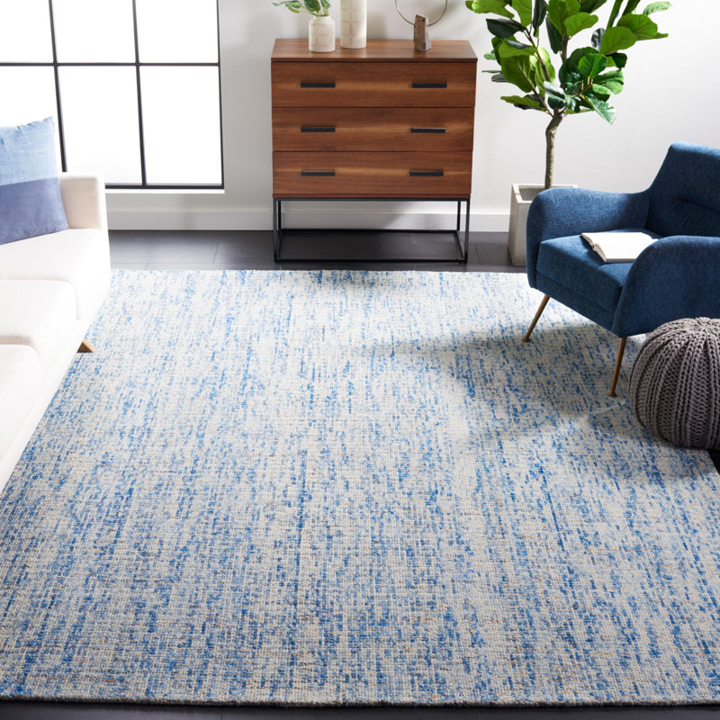 Somwya Hand Tufted Wool Rug, Square 8'