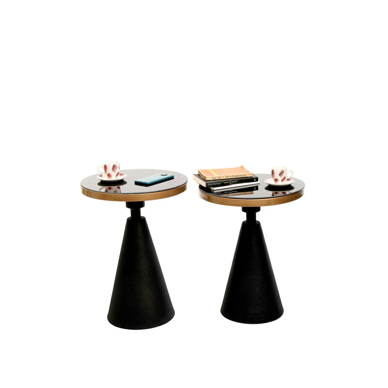 Tables gigognes Brothwells, Or, Noir