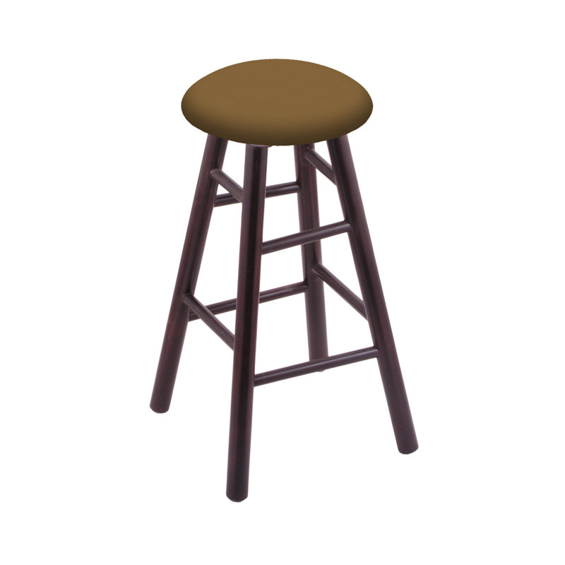 Swivel 30" Bar Stool, Dark Cherry Maple, Canter Saddle