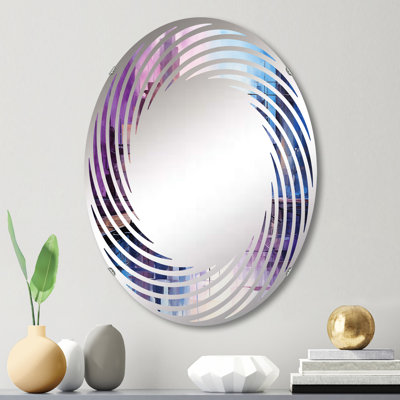Abstract Abstract Symmetry Innovations - Miroir mural en spirale - MIR111598-Ovale