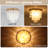 11.8" Capiz Shell Ceiling Light Fixtures, 3-Lights Gold Boho Flush Mount Ceiling Light For Bedroom, Dressing Room, Dining Room And Entryway-264561766-10736808