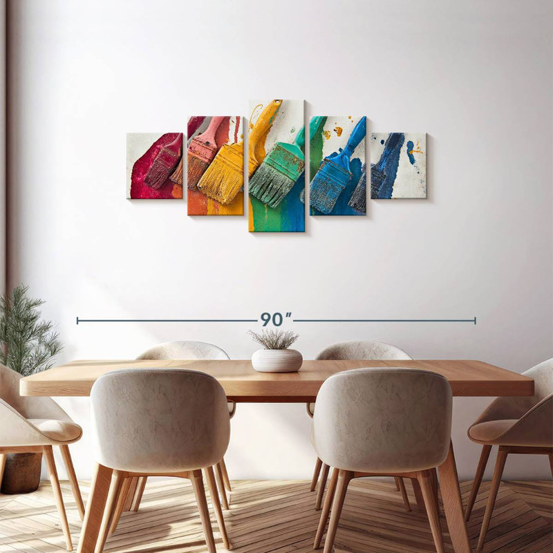 Rainbow Paintbrush, 30" H x 68" W