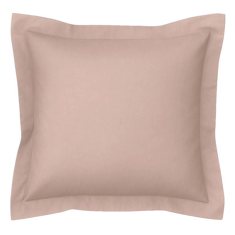 Taie décorative en coton biologique et quartz rose, Rose