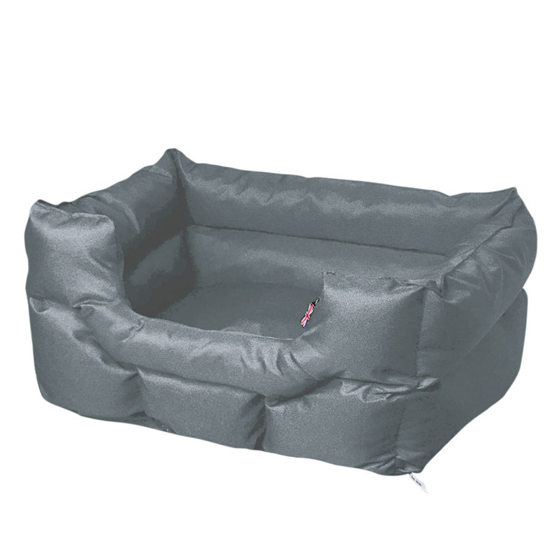 Cabrera Polyester Pet Bed, Grey, 72cm W x 59cm D x 42cm H
