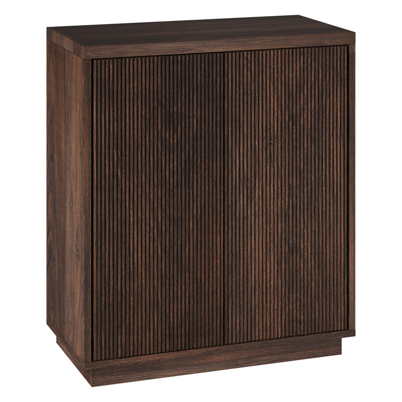 2 - Door Rectangle Accent Cabinet, Alder Brown
