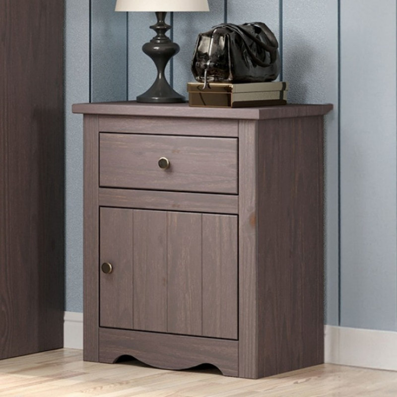Table de chevet 1 tiroir Burch, Gris