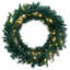 Couronne de sapin illuminée en PVC givré 24 po