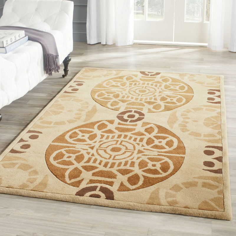 Mclain Oriental Wool Hand Woven Indoor / Outdoor Area Rug, Rectangle 91 x 152cm