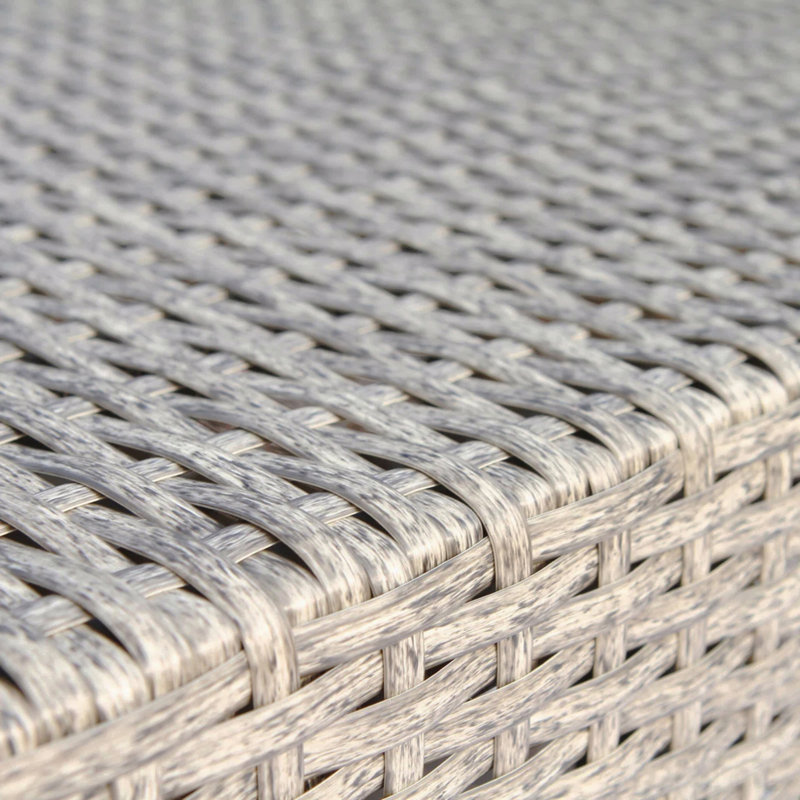Fully Assembled 4-Person Outdoor Wicker Sectional Set With Cushions