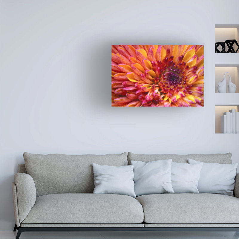 Art sur toile, orange Janice Sullivan, H 12 po x l 19 po