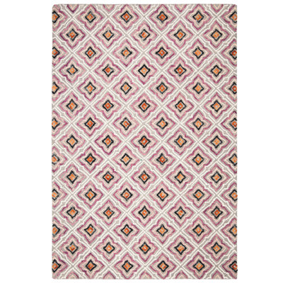 Rubalcava Hand Tufted Wool And Cotton Geometric Rug