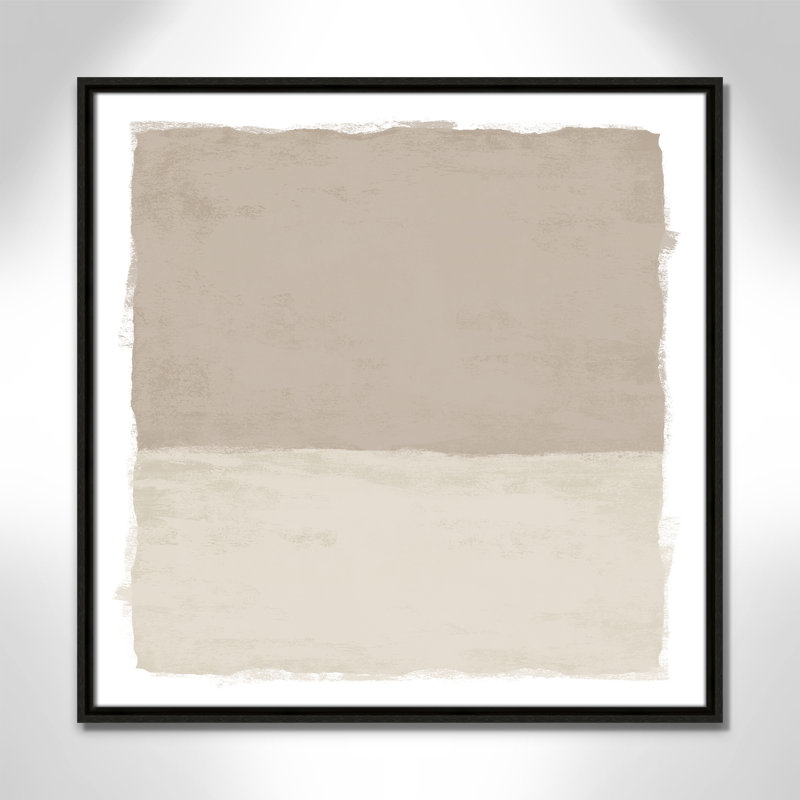 «Silent Sands I» par Natalie Carpentieri, H 25,5 po x l 25,5 po, Espresso
