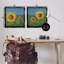 «Gorgeous Sunflower Field», ensemble de 2 toiles flottantes encadrées par David Swanagin-514909527-514909520