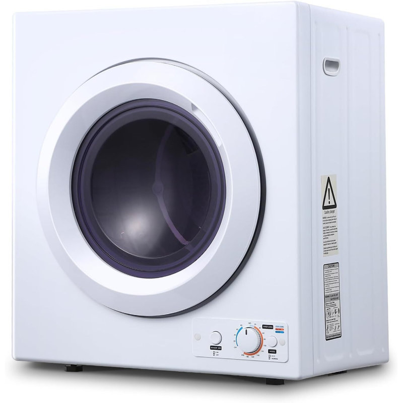 Homhougo 2.65 Cubic Feet Vented Electric Dryer with Sensor Dry