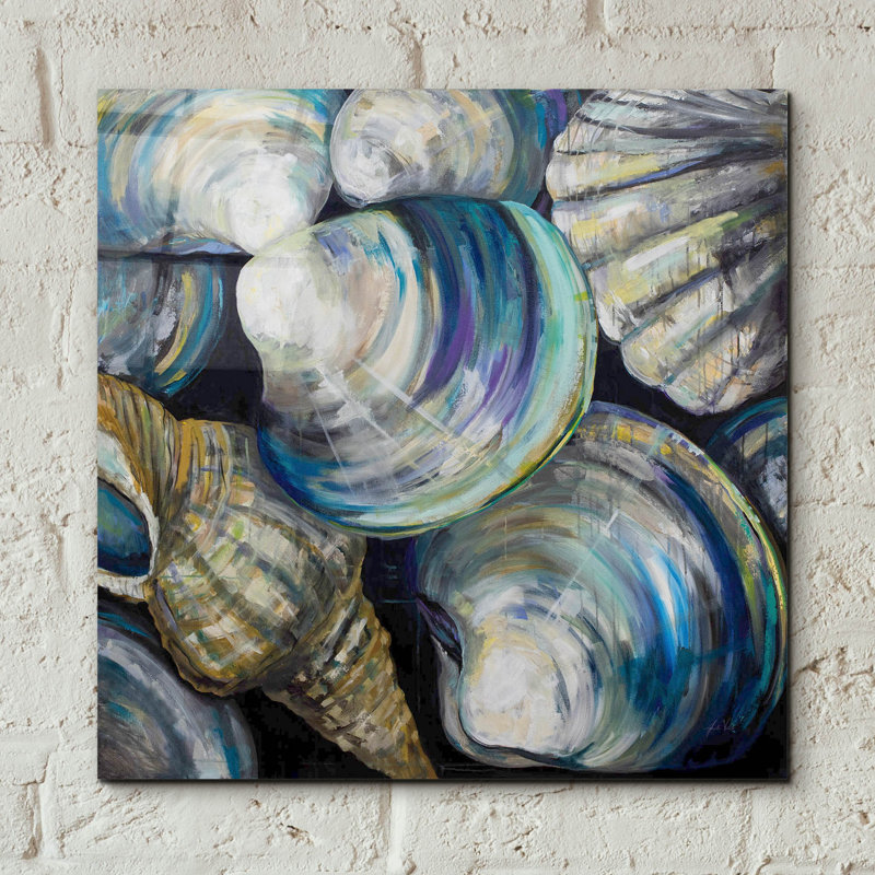 «Key West Shells» par Jeanette Vertentes, H 12 po x l 12 po x P 0,13 po