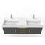 Ensemble de meuble-lavabo double mural 60 po Russett-240086616-240086619-263340073