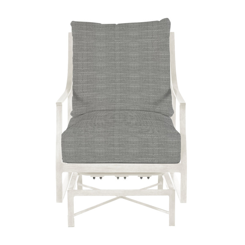 Monaco Patio Chair with Cushions, Rollo Silver InsideOut® Linen, Welt, Slate Gray