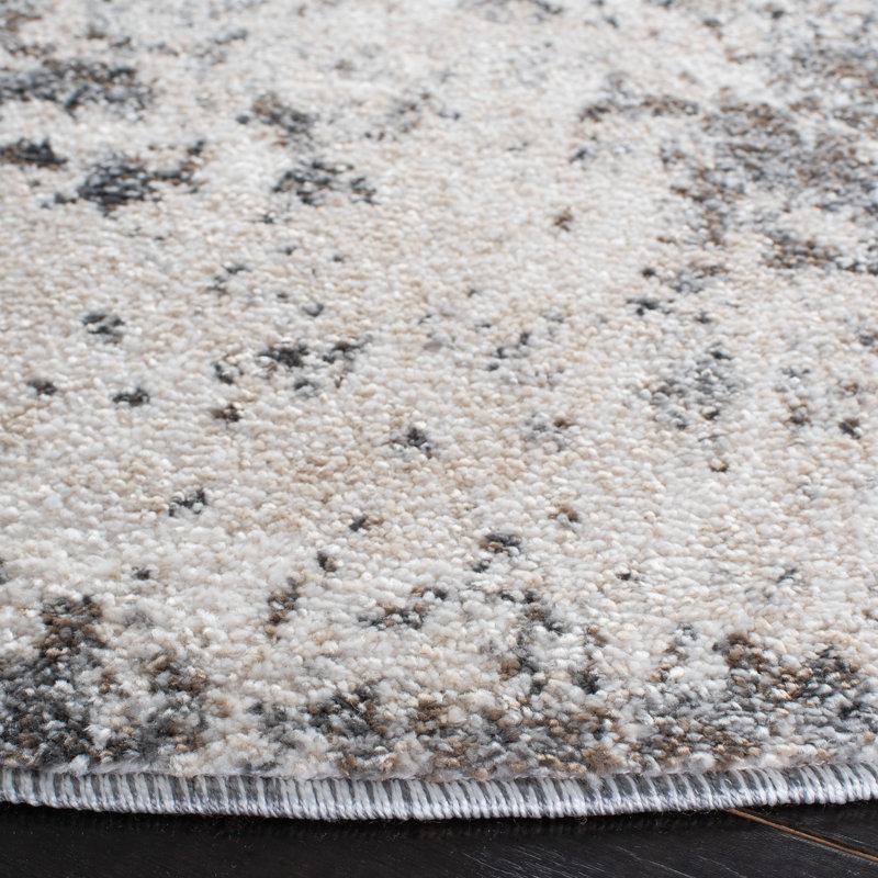 Scriber Performance Abstract Rug, Round 6'7"