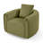 Deria 30.5'' W Velvet Swivel Barrel Chair-1303865853