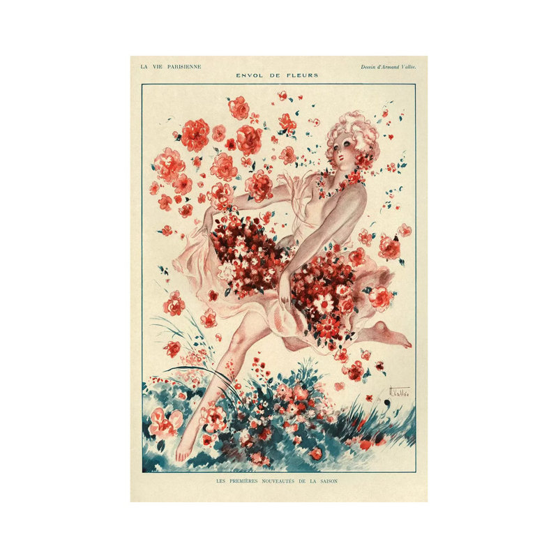1927 La Vie Parisienne VII Plate by The Advertising Archives - Wrapped Canvas Gallery-Wrapped Canvas Giclée