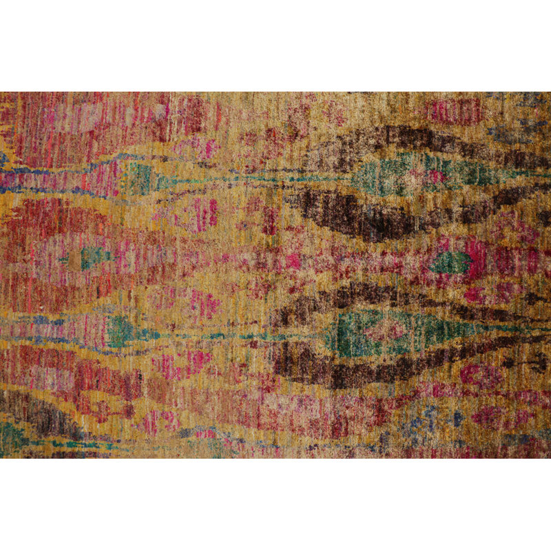 Rug & Kilim’S Modern Classics Rug With Polychromatic Ikats Patterns