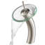 Lavabo de salle de bain vasque circulaire en cristal avec robinet-6985771
