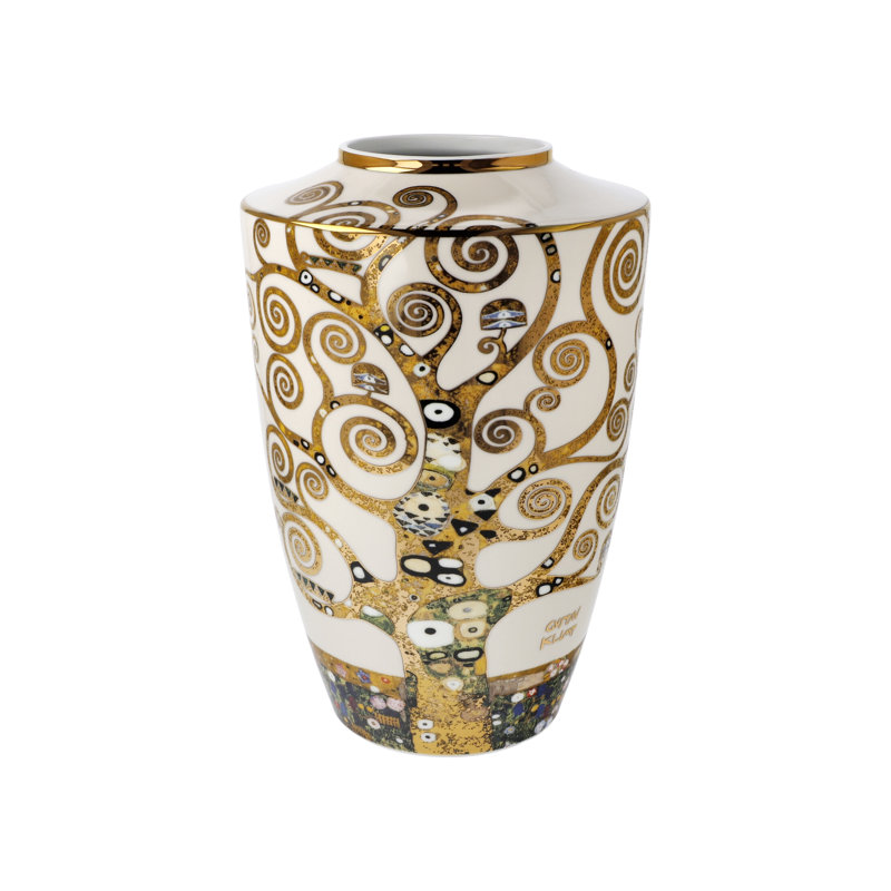 Porcelain Table Vase, 24cm H x 16cm W x 16cm D