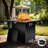Outdoor Propane Fire Pit Table 32 Inch Fireplace, 60,000 BTU Steel Gas Fire Table with Lid, Cozy Heat for Backyard Patio Deck Parties, CSA-Certified-94789462