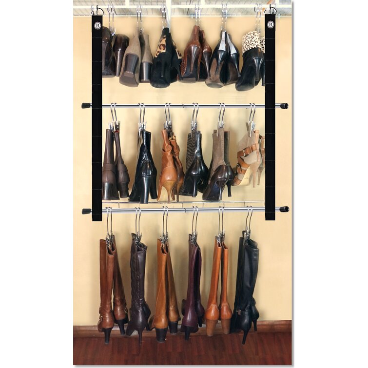 Wall Mounted Reclaimed Timber Welly Rack / Shoe Rack / Boot Rack 