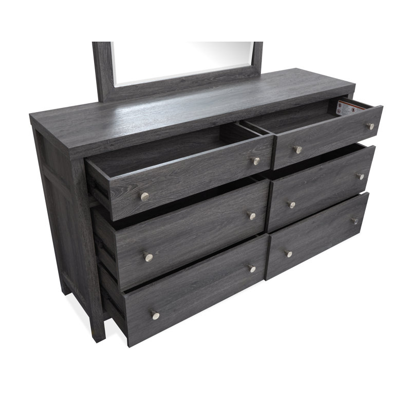 Commode à double tiroir Wentworth, Noir