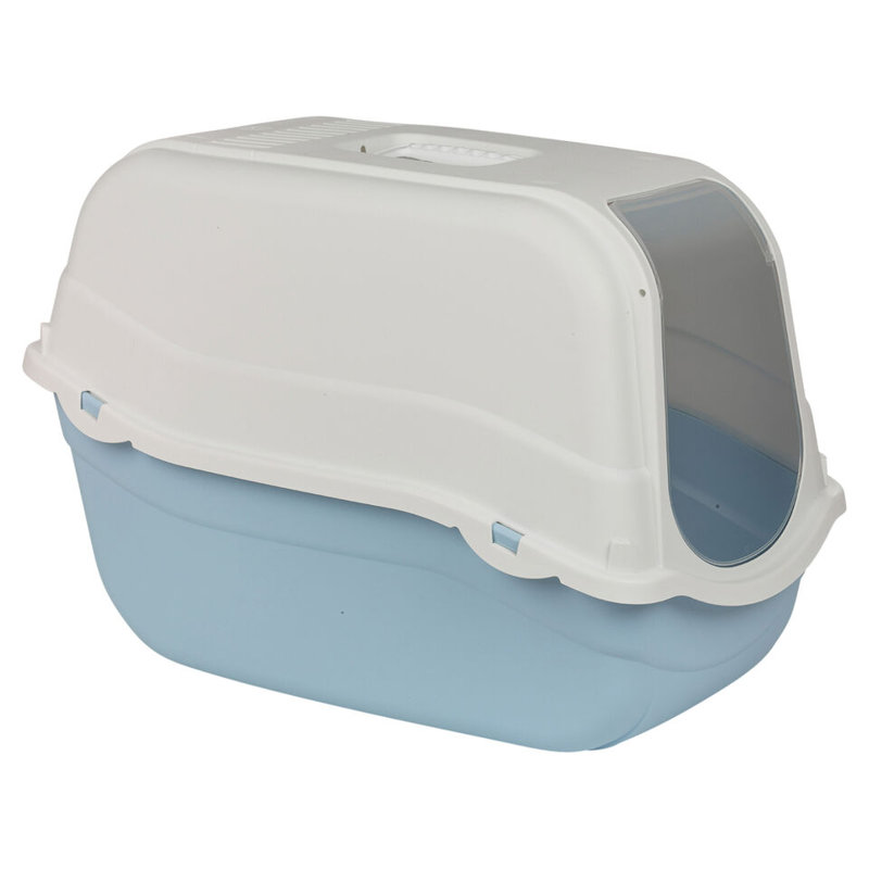Plastic Litter Box Enclosure, Blue Bottom