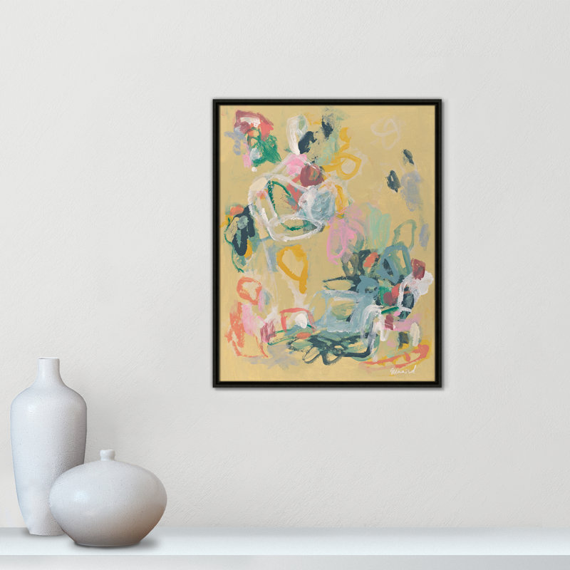 «Living In Colours» par Marisol Evora, L 23,5 po x H 29,5 po, Flottant espresso