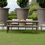 Banc d'extérieur gris foncé Uttermost Forsyth