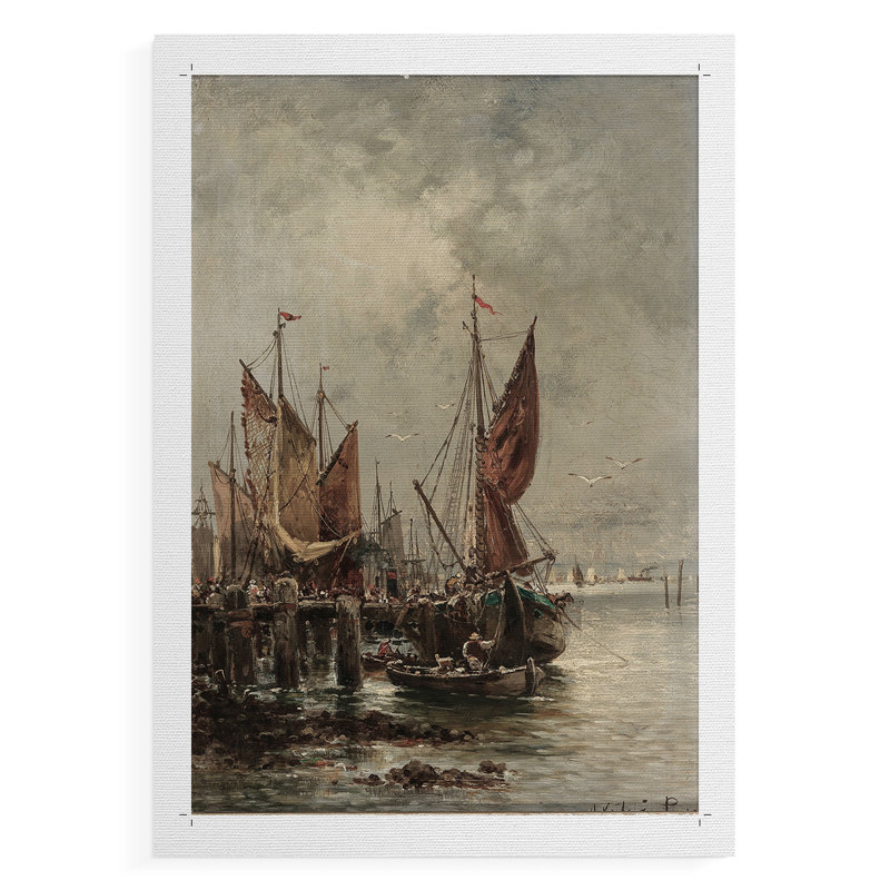 Vintage Nautical Print XXXII - reproduction de toile seulement - non encadrée, H 18 po x l 12 po