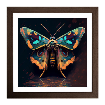 Moth Fauvism - Framed Print