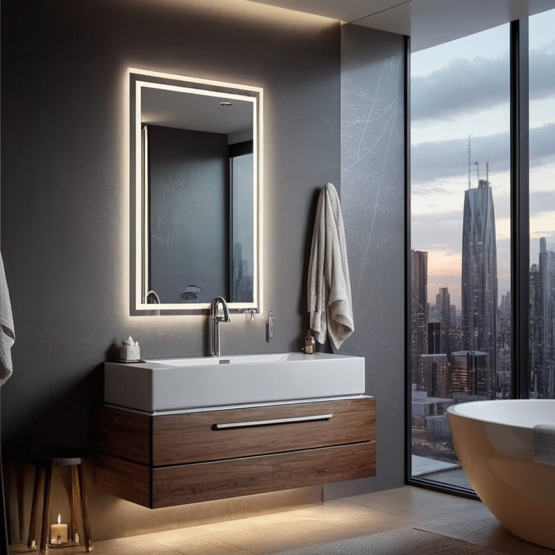 Miroir de salle de bain Led, 48 po x 24 po