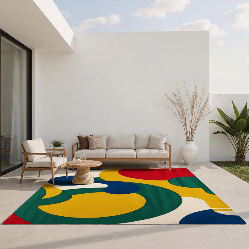 Tapis intérieur et extérieur Breezy Orbit, Rectangle 1 pi 6 po x 2 pi 6 po