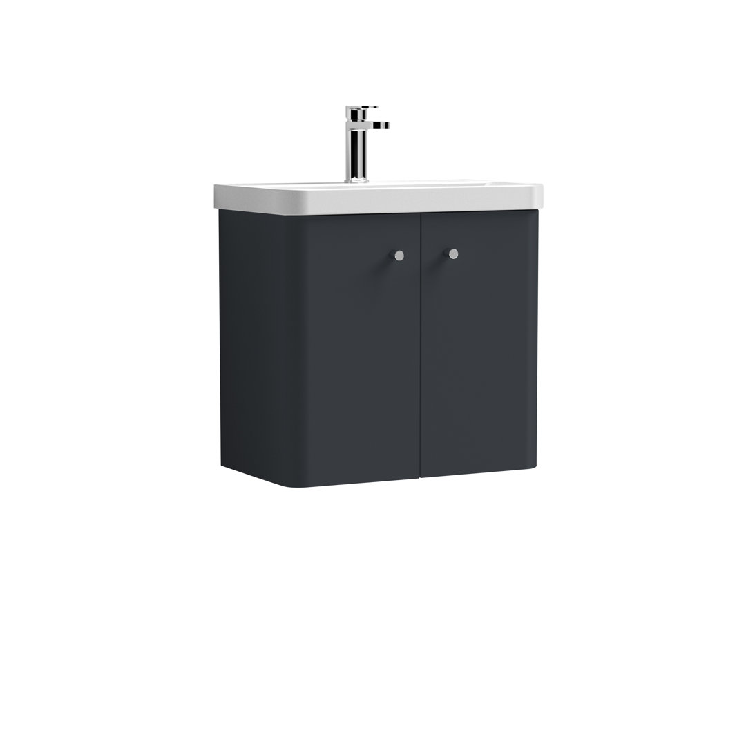 Core 605mm Single Bathroom Vanity with Integrated Vitreous China Basin