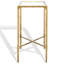 Isabellina Metal and Glass Accent Table