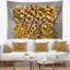 Tapisserie de conception abstract golden fragments 3d-28495202