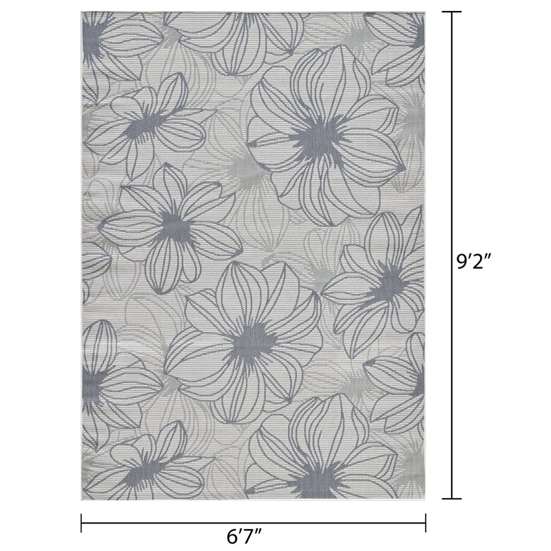 Tapis crème Rosmunda Cerimia, Rectangle 6 pi 7 po x 9 pi 2 po