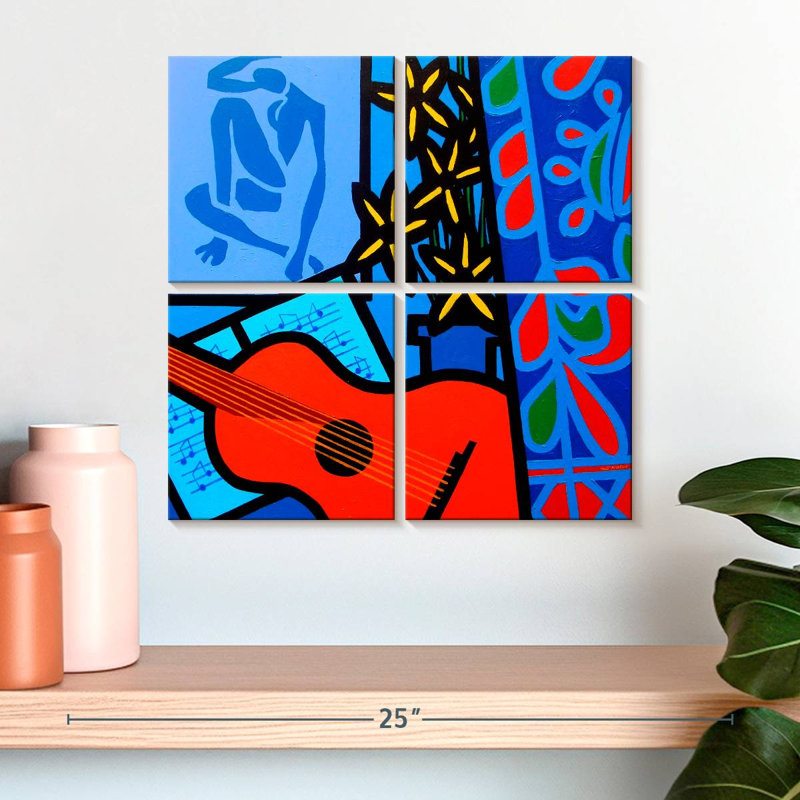 Abarca nature morte avec Matisse II, H 18 po x l 18 po