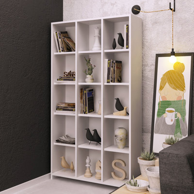 Janes 63" H x 35.43" W Cube Bookcase by East Urban Home
