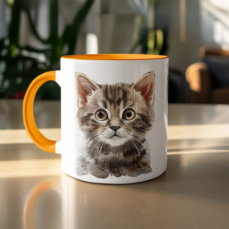 Mug, 3, Orange