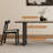 Minimalist modern rectangular dining table set-109602858