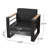 Trusty Club Chair - Metal & Wood, Water- Padding, Slat Assurance Appealing Touch