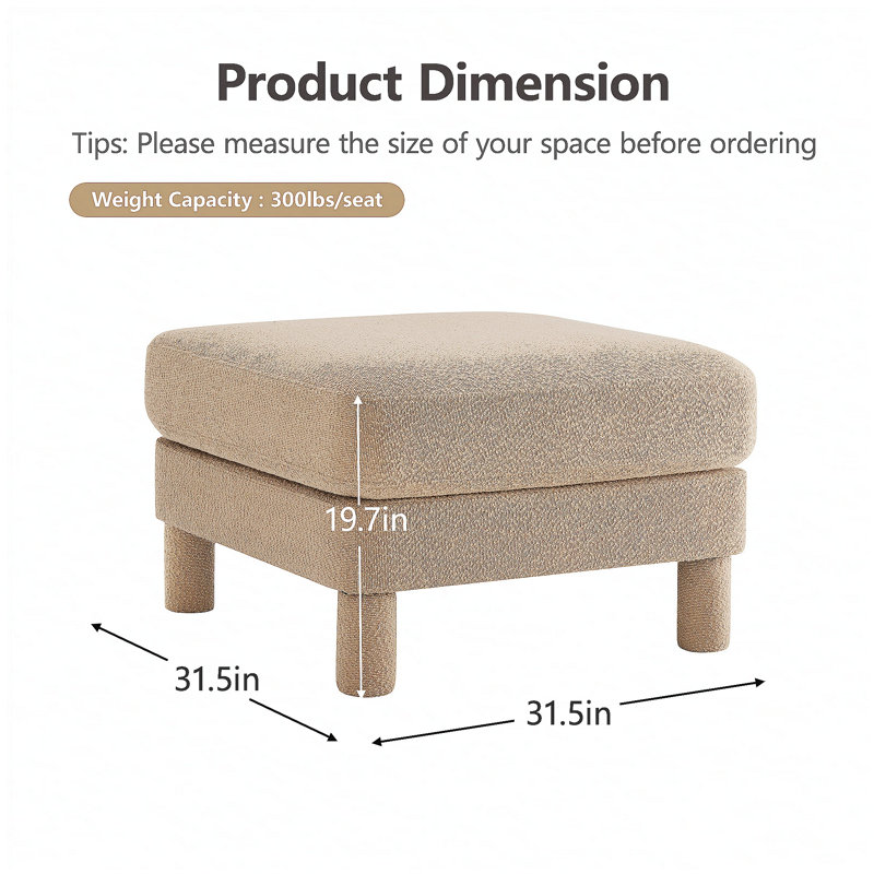 Lucas Ottoman Polyester-Coffee, Coffe